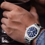 Nivada Grenchen F77 No Date 37mm Mens Watch Blue