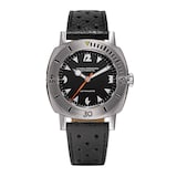 Nivada Grenchen Depthmaster White Pacman 39mm Mens Watch Black