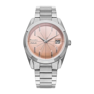 Nivada Grenchen Antarctic Spider Salmon 38mm Mens Watch