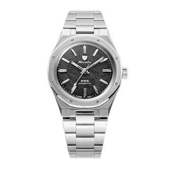 Nivada Grenchen F77 37mm Mens Watch Grey Nivada Grenchen F77 37mm Mens Watch Grey