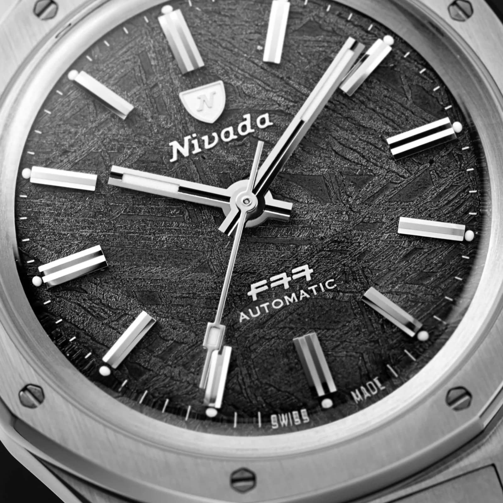 Nivada Grenchen F77 37mm Mens Watch Grey