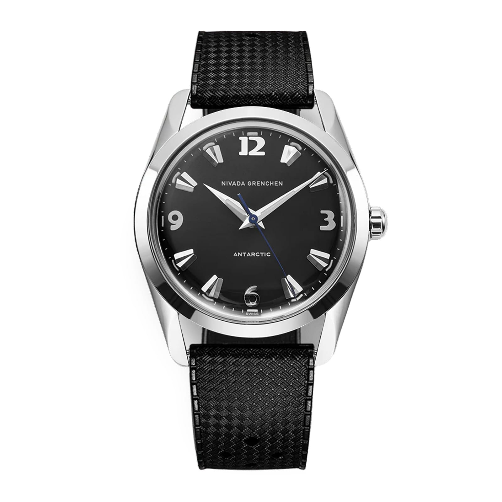 Nivada Grenchen Antartic 35mm Mens Watch Black Nivada Grenchen Antartic 35mm Mens Watch Black