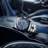 Nivada Grenchen Autochron Blue 38mm Watch