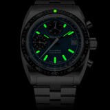 Nivada Grenchen Autochron Blue 38mm Watch