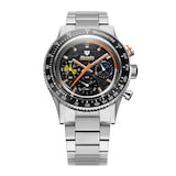 Nivada Grenchen Chronoking Mecaquartz Racing  38mm Limited Edition Mens Watch Black