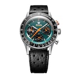 Nivada Grenchen Chronoking Mecaquartz Racing 38mm Mens Watch Green