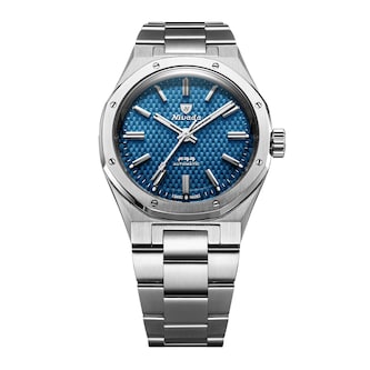 Nivada Grenchen F77 MK2 38mm Mens Watch Blue Nivada Grenchen F77 MK2 38mm Mens Watch Blue