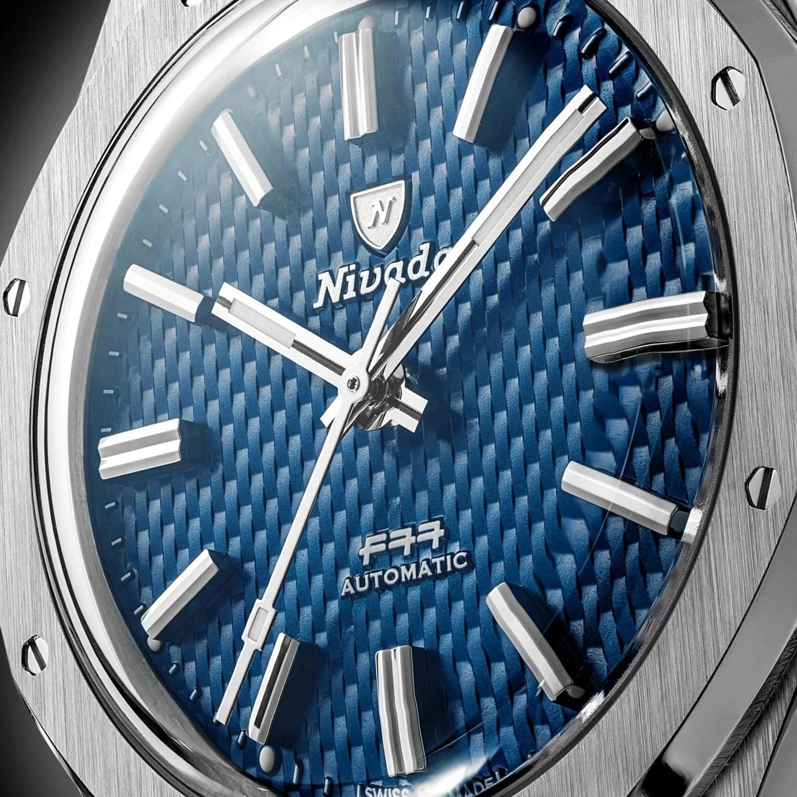 Nivada Grenchen F77 MK2 38mm Mens Watch Blue Nivada Grenchen F77 MK2 38mm Mens Watch Blue