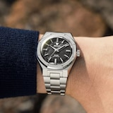 Nivada Grenchen F77 MK2 38mm Mens Watch Grey