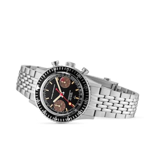 Nivada Grenchen Chronomaster Lollipop Honey 38mm Mens Watch Black