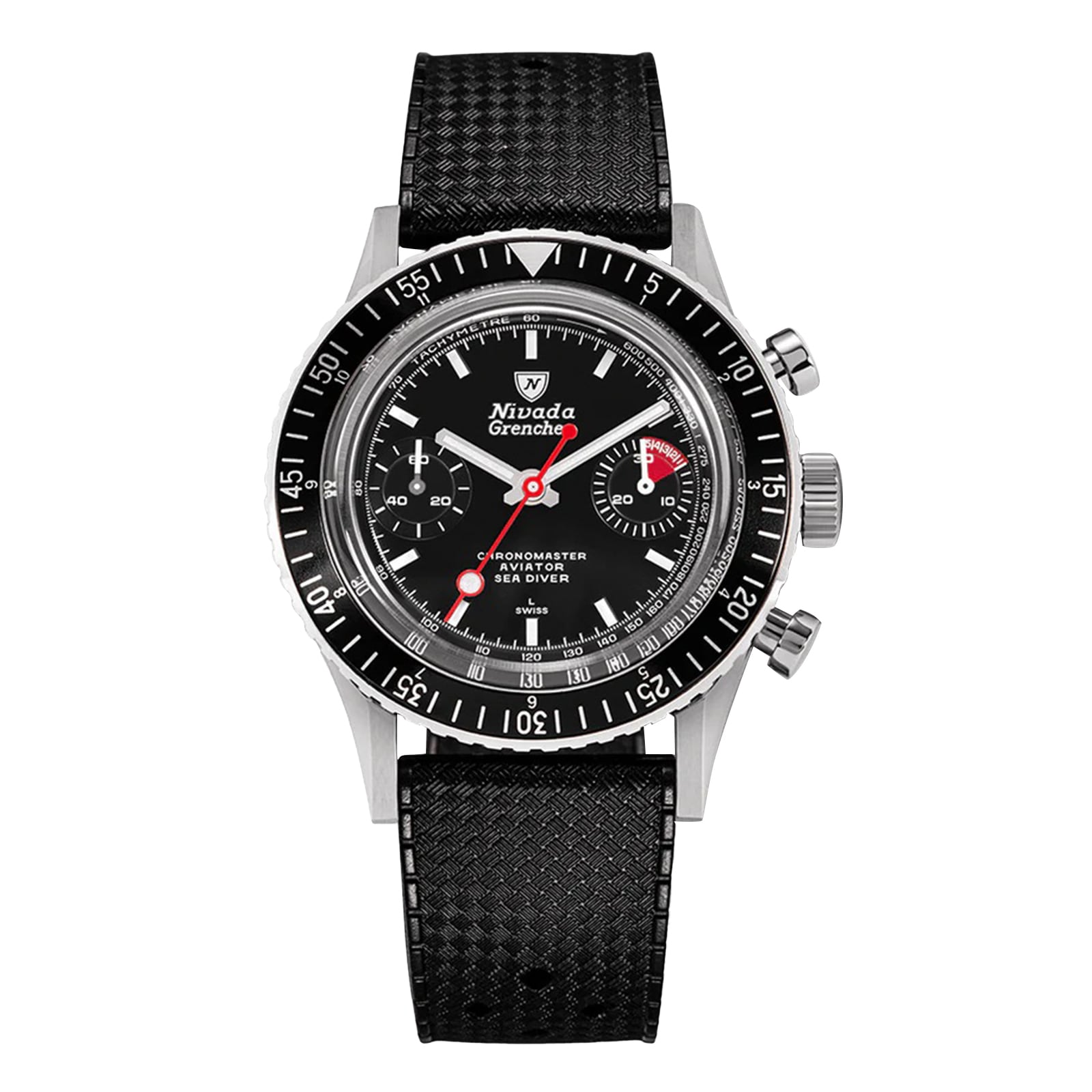 Chronomaster White Lollipop 38mm Mens Watch Black