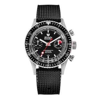 Nivada Grenchen Chronomaster White Lollipop 38mm Mens Watch Black Nivada Grenchen Chronomaster White Lollipop 38mm Mens Watch Black