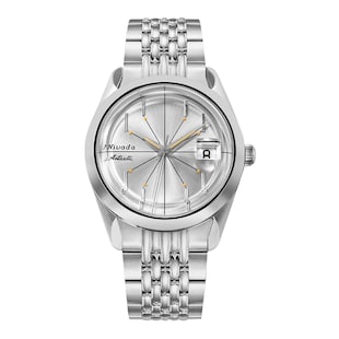 Nivada Grenchen Antarctic Spider 38mm Unisex Watch Silver