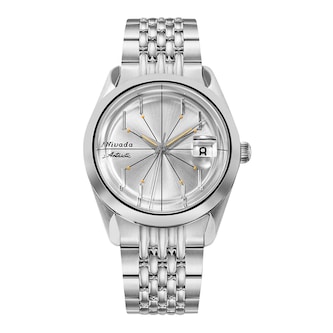 Nivada Grenchen Antarctic Spider 38mm Unisex Watch Silver Nivada Grenchen Antarctic Spider 38mm Unisex Watch Silver