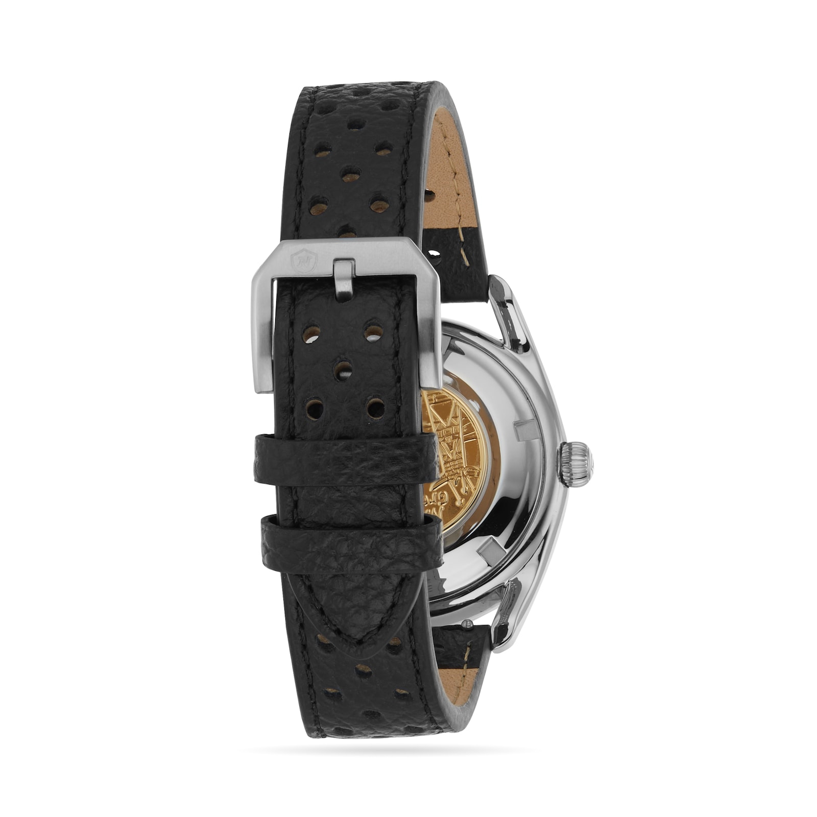 Nivada Grenchen Super Antarctic 3.6.9 38mm Mens Watch Black