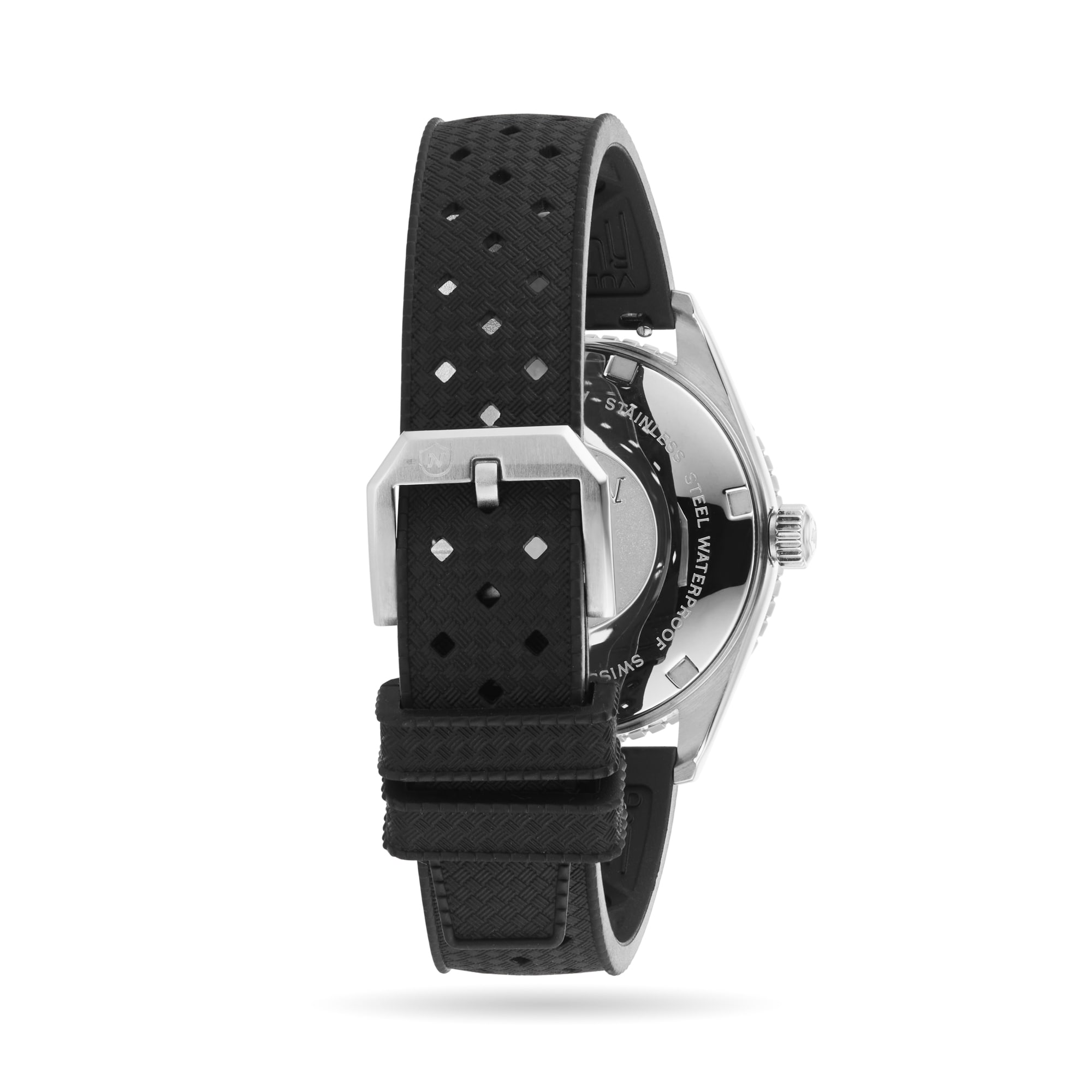 Nivada Grenchen Antarctic Diver 38mm Mens Watch Black Nivada Grenchen Antarctic Diver 38mm Mens Watch Black