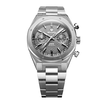 Nivada Grenchen F77 Chrono Mecaquartz MK 38mm Mens Watch Grey Nivada Grenchen F77 Chrono Mecaquartz MK 38mm Mens Watch Grey