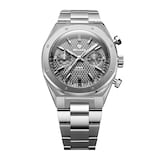 Nivada Grenchen F77 Chrono Mecaquartz MK 38mm Mens Watch Grey