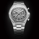 Nivada Grenchen F77 Chrono Mecaquartz MK 38mm Mens Watch Grey
