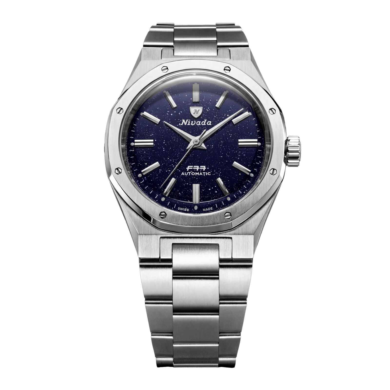 Nivada Grenchen F77 MK2 38mm Mens Watch Blue Nivada Grenchen F77 MK2 38mm Mens Watch Blue
