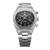 Nivada Grenchen F77 Chrono Mecaquartz MK 38mm Mens Watch Black