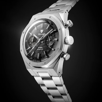 Nivada Grenchen F77 Chrono Mecaquartz MK 38mm Mens Watch Black Nivada Grenchen F77 Chrono Mecaquartz MK 38mm Mens Watch Black
