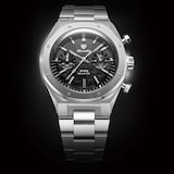Nivada Grenchen F77 Chrono Mecaquartz MK 38mm Mens Watch Black