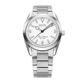 Nivada Grenchen Super Antarctic 38mm Mens Watch White Nivada Grenchen Super Antarctic 38mm Mens Watch White