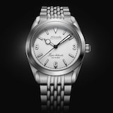 Nivada Grenchen Super Antarctic 38mm Mens Watch White