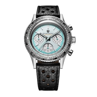Nivada Grenchen Chronoking 38mm Mens Watch Blue Nivada Grenchen Chronoking 38mm Mens Watch Blue