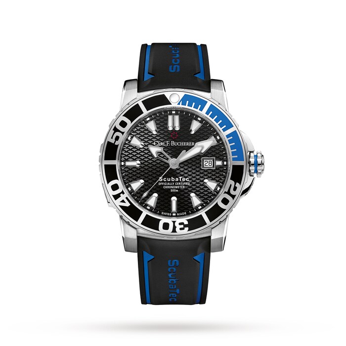 Carl F Bucherer Patravi Scubatec 45mm Mens Watch Black