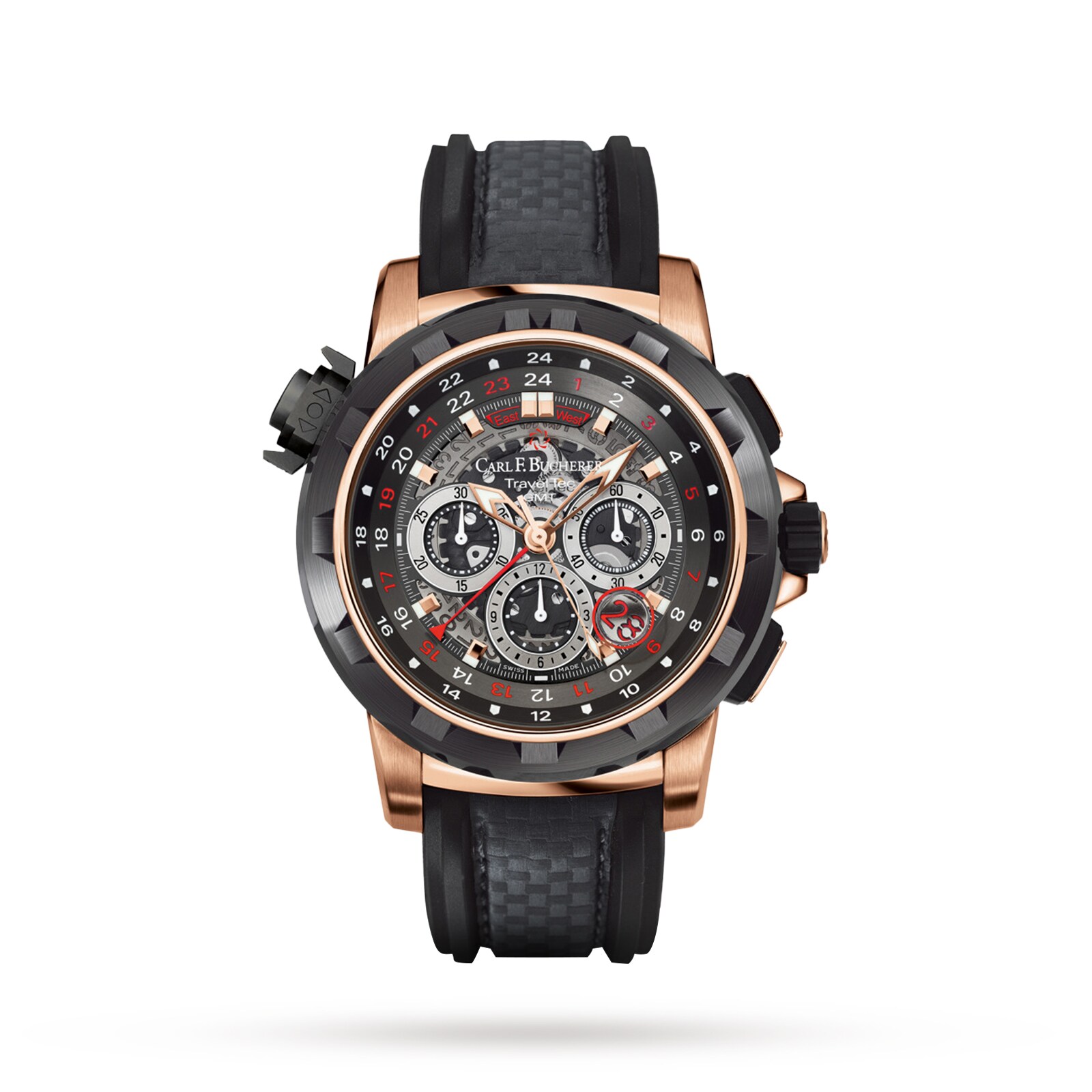 Carl F Bucherer Patravi Traveltec Four X Limited Edition 47mm Mens Watch