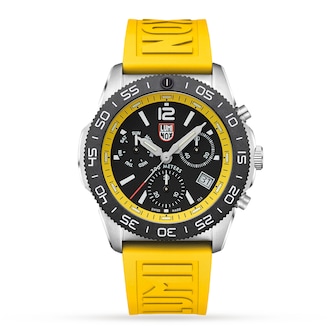 Luminox Pacific Diver Chronograph 44mm, Yellow Rubber Strap Diver Watch