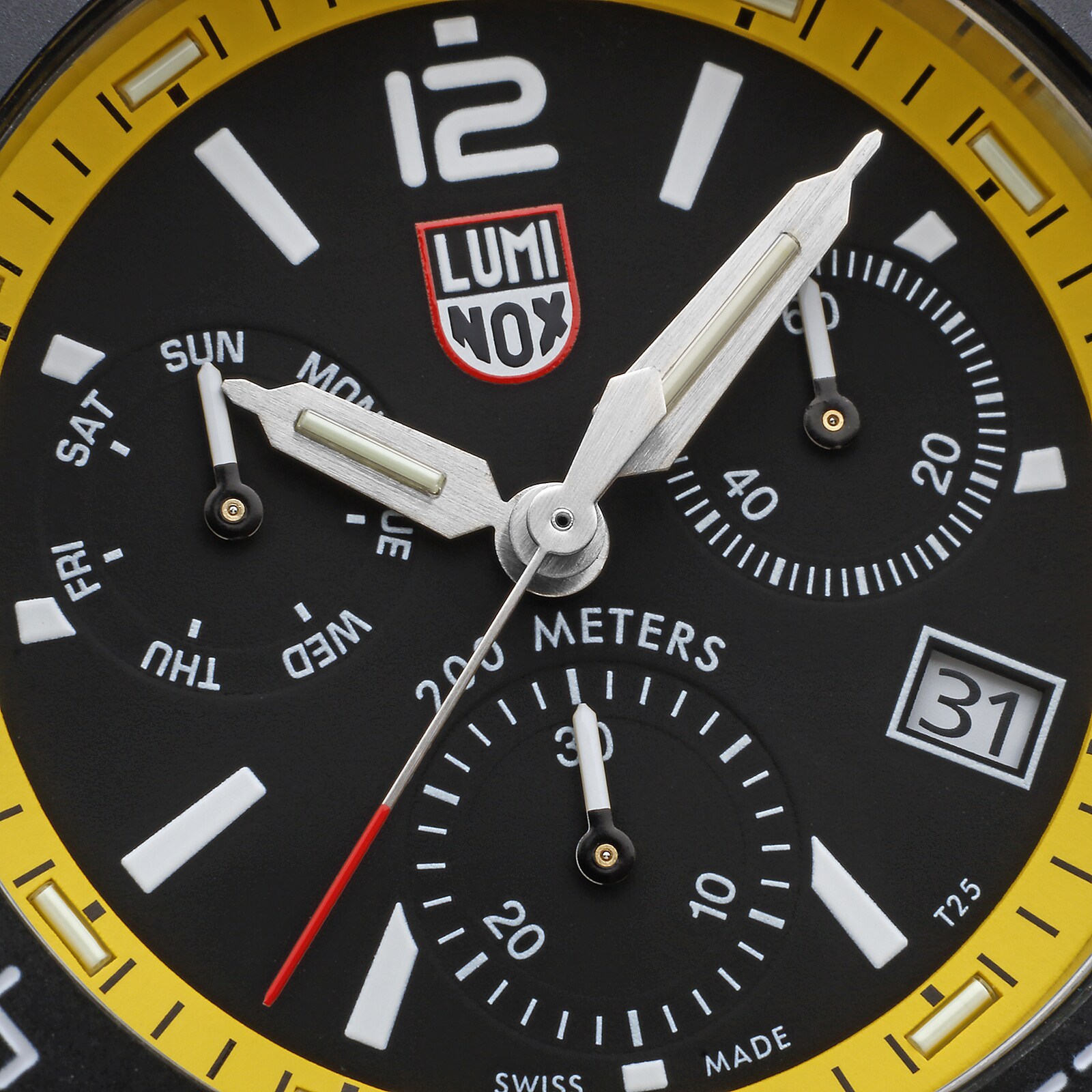 Luminox Pacific Diver Chronograph 44mm, Yellow Rubber Strap Diver