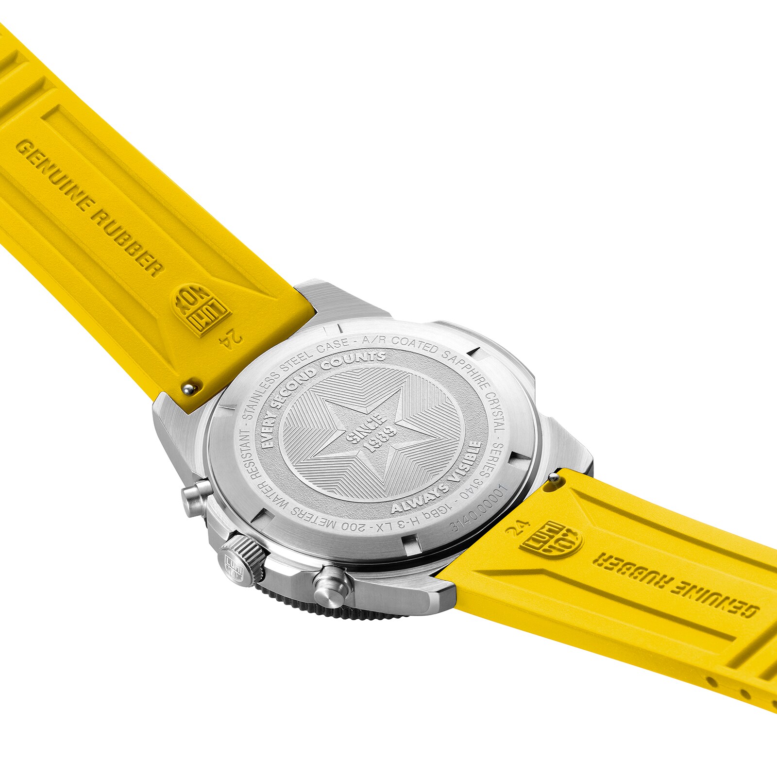 Luminox Pacific Diver Chronograph 44mm, Yellow Rubber Strap Diver Watch