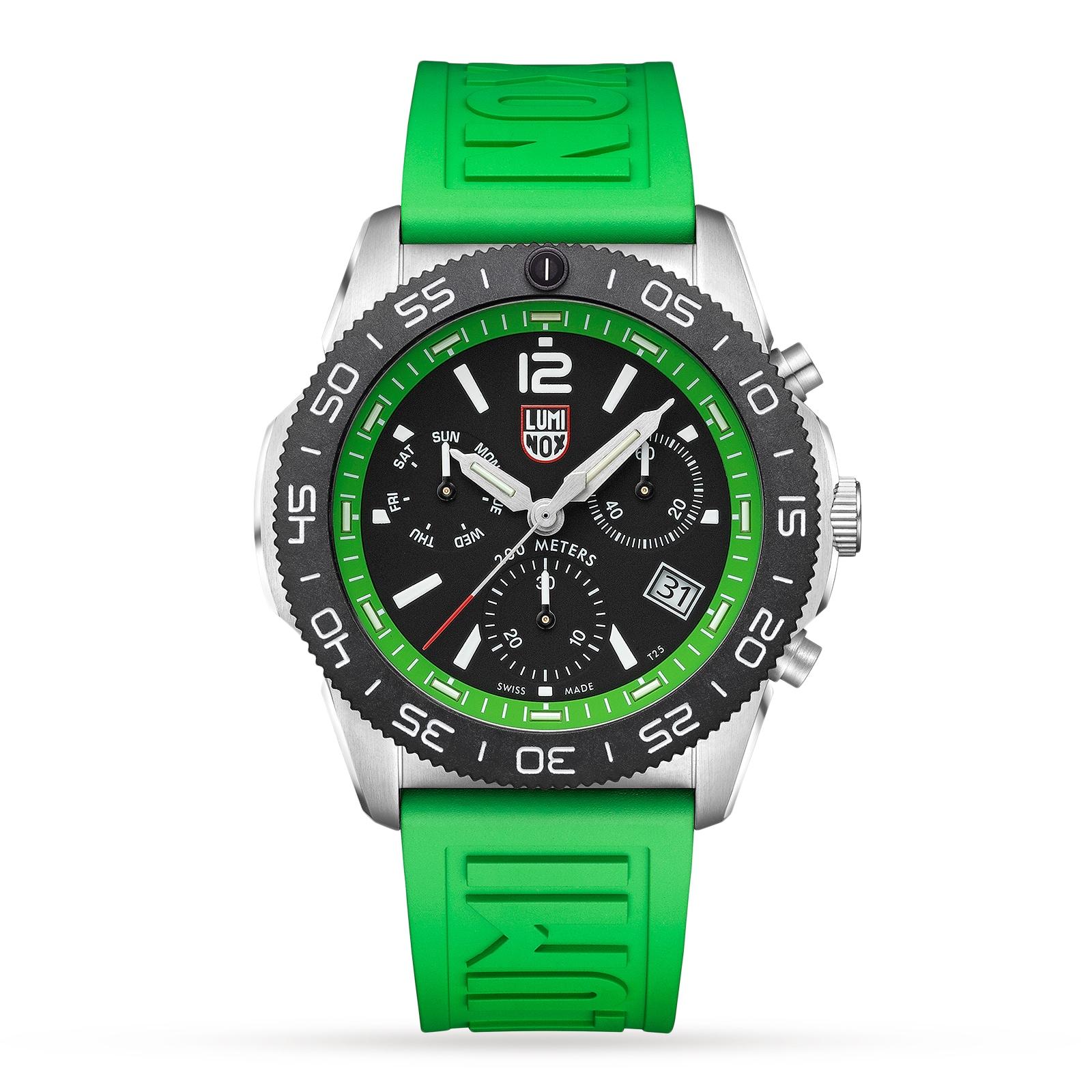 Luminox Pacific Diver Chronograph 44mm Green Rubber Strap Diver