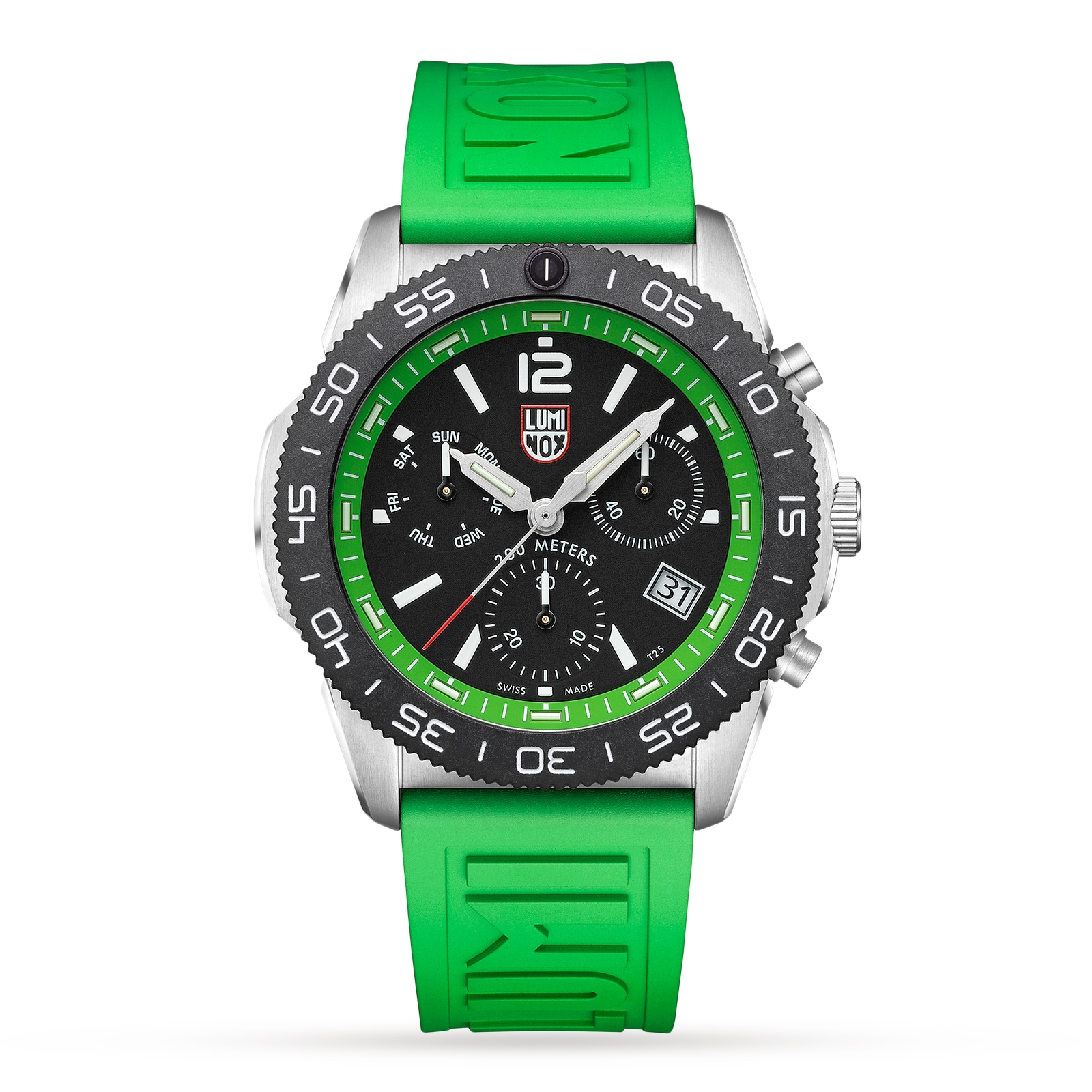 Luminox Pacific Diver Chronograph 44mm, Green Rubber Strap Diver Watch