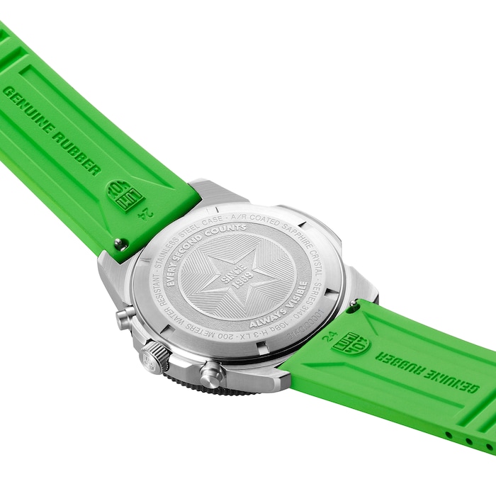 Luminox Pacific Diver Chronograph 44mm, Green Rubber Strap Diver Watch