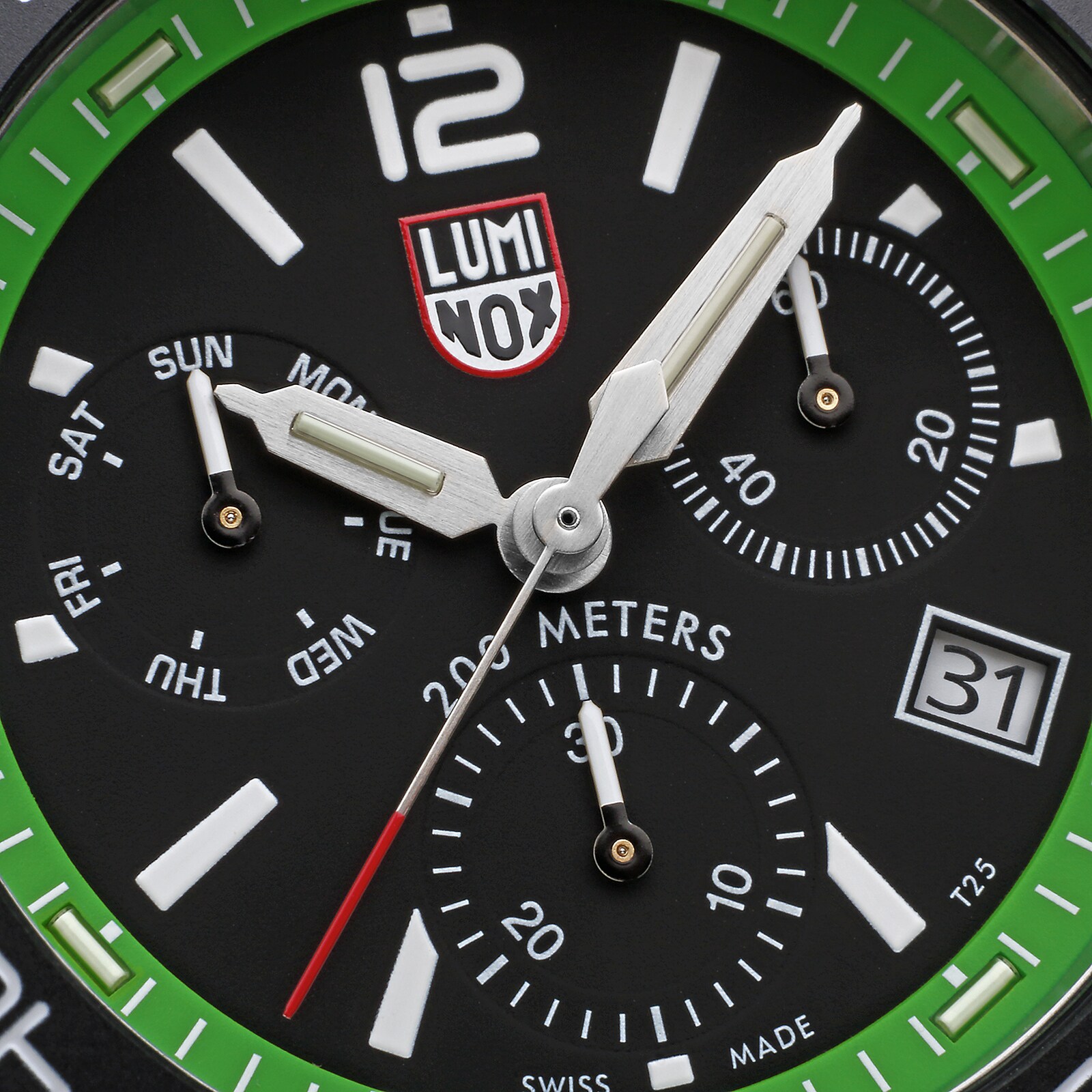 Luminox Pacific Diver Chronograph 44mm, Green Rubber Strap Diver Watch