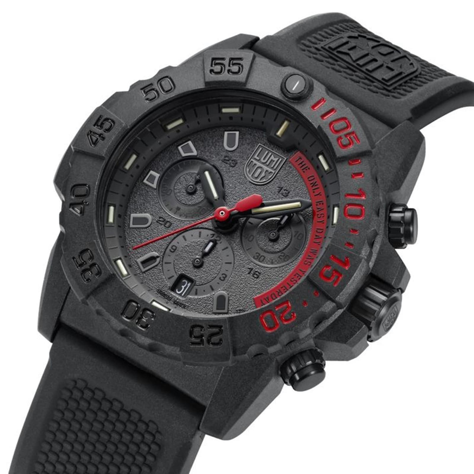 Luminox Navy Seal Chronograph 45mm Black Rubber Strap Military Dive Watch Xs3581ey Watches 6585