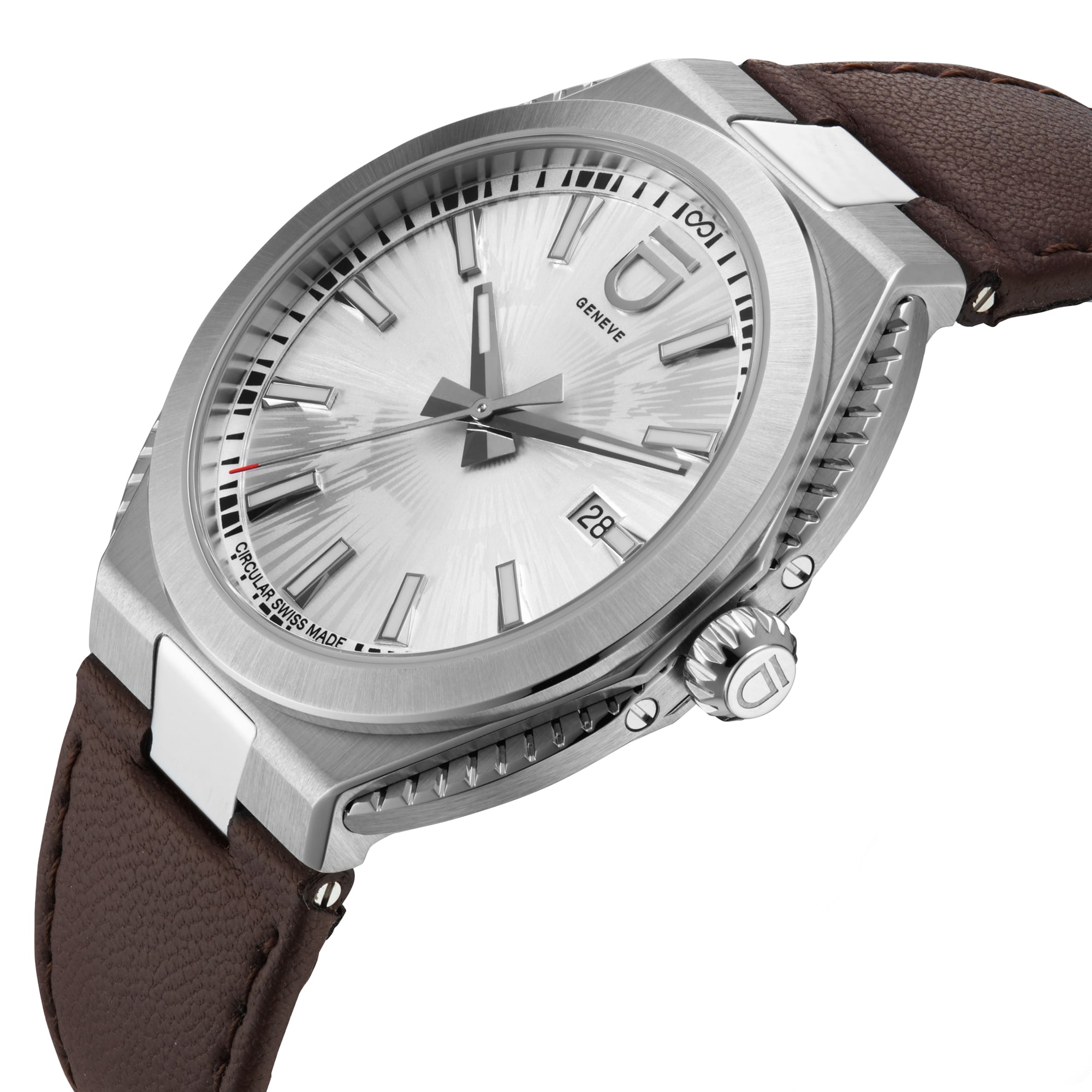 ID Genève Circular S Silver Dial Fluted Sides 41mm ID Genève Circular S Silver Dial Fluted Sides 41mm