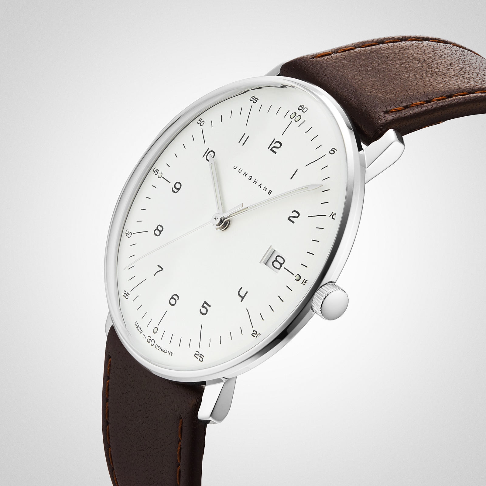 Junghans Max bill Quarz 38mm 41 4461.02 Mappin and Webb