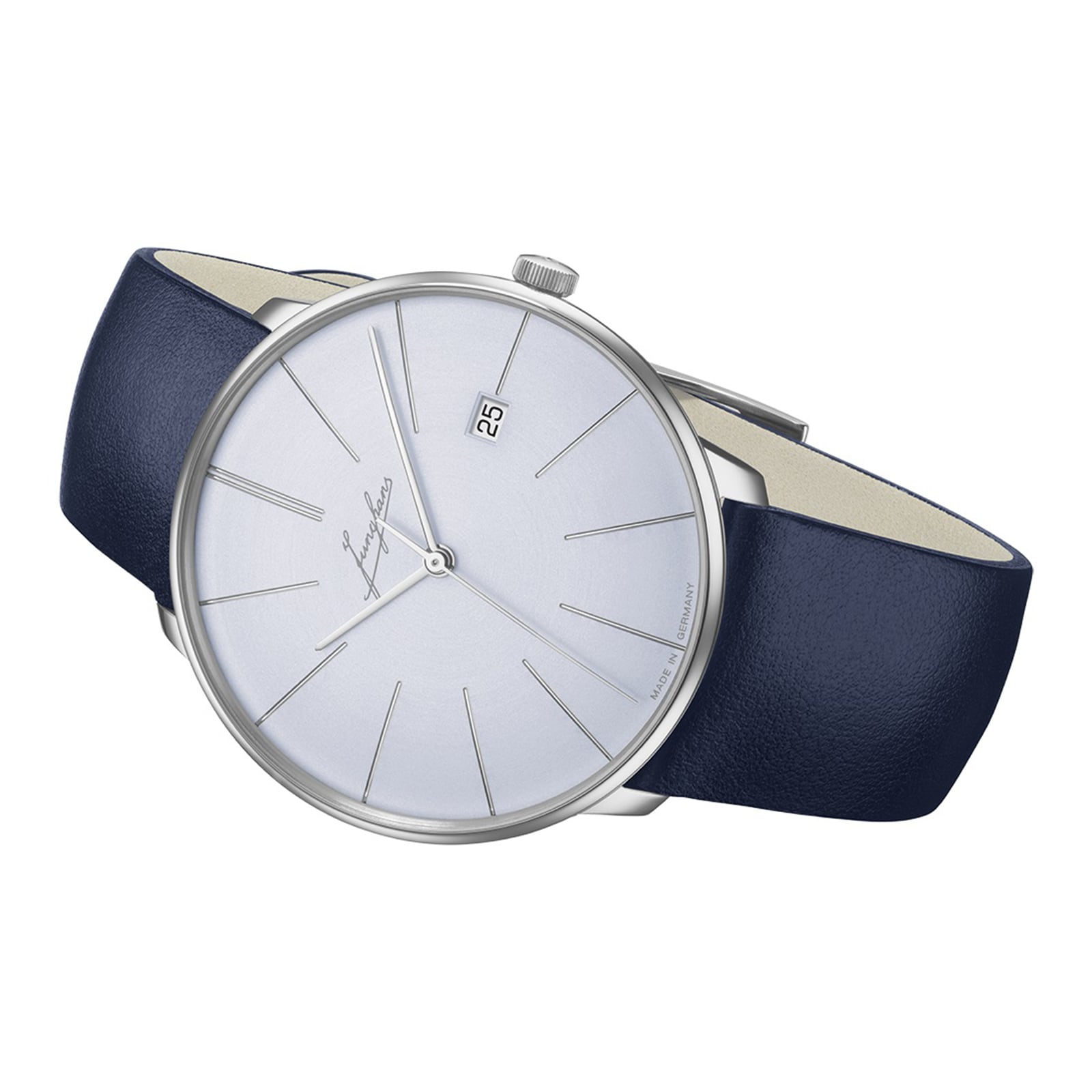 Junghans Meister Fein Automatic Signatur 39.5mm Mens Watch Blue 27