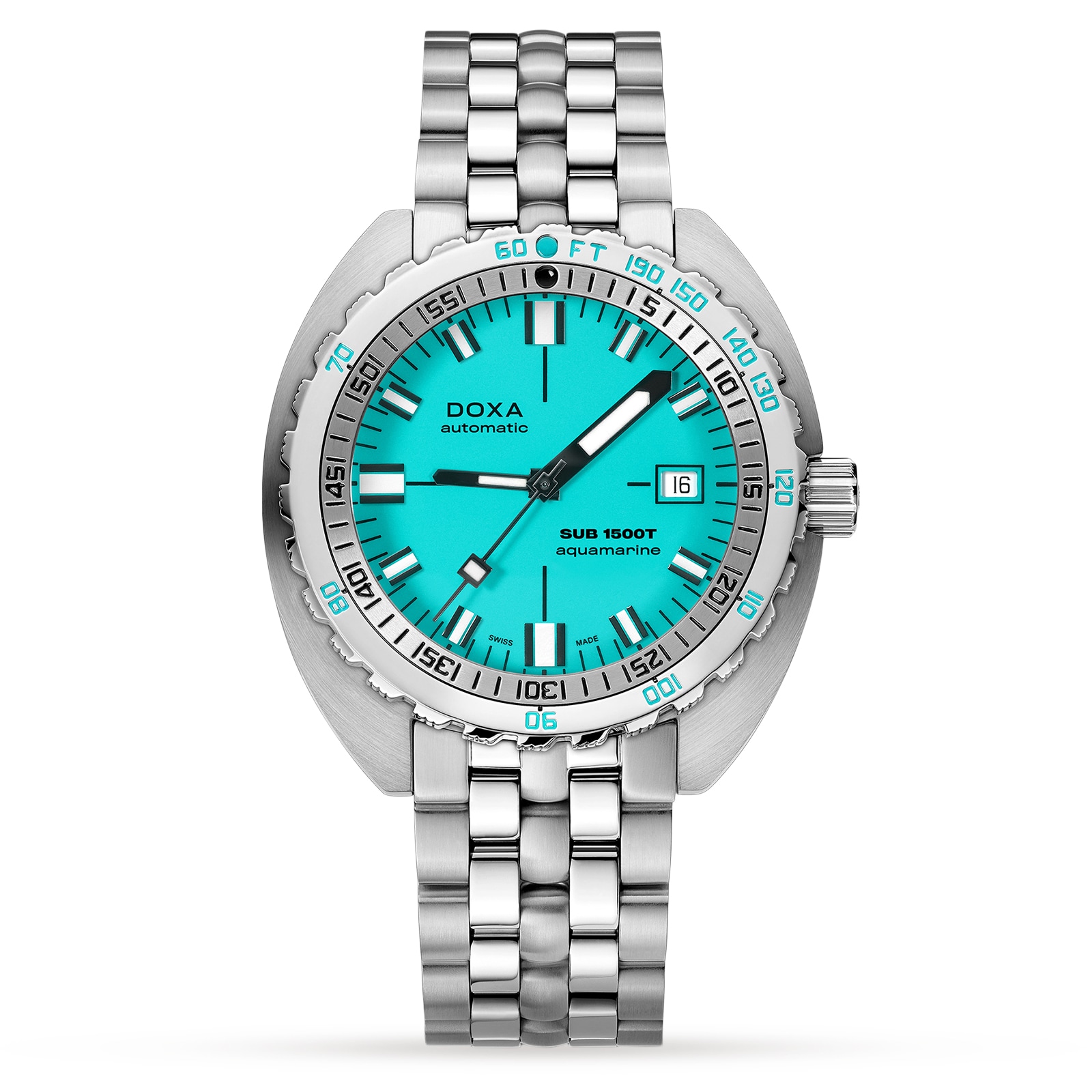 DOXA Sub 1500T Aquamarine Mens Watch 45mm DOXA Sub 1500T Aquamarine Mens Watch 45mm
