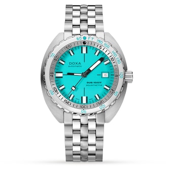 DOXA Sub 1500T Aquamarine Mens Watch 45mm DOXA Sub 1500T Aquamarine Mens Watch 45mm