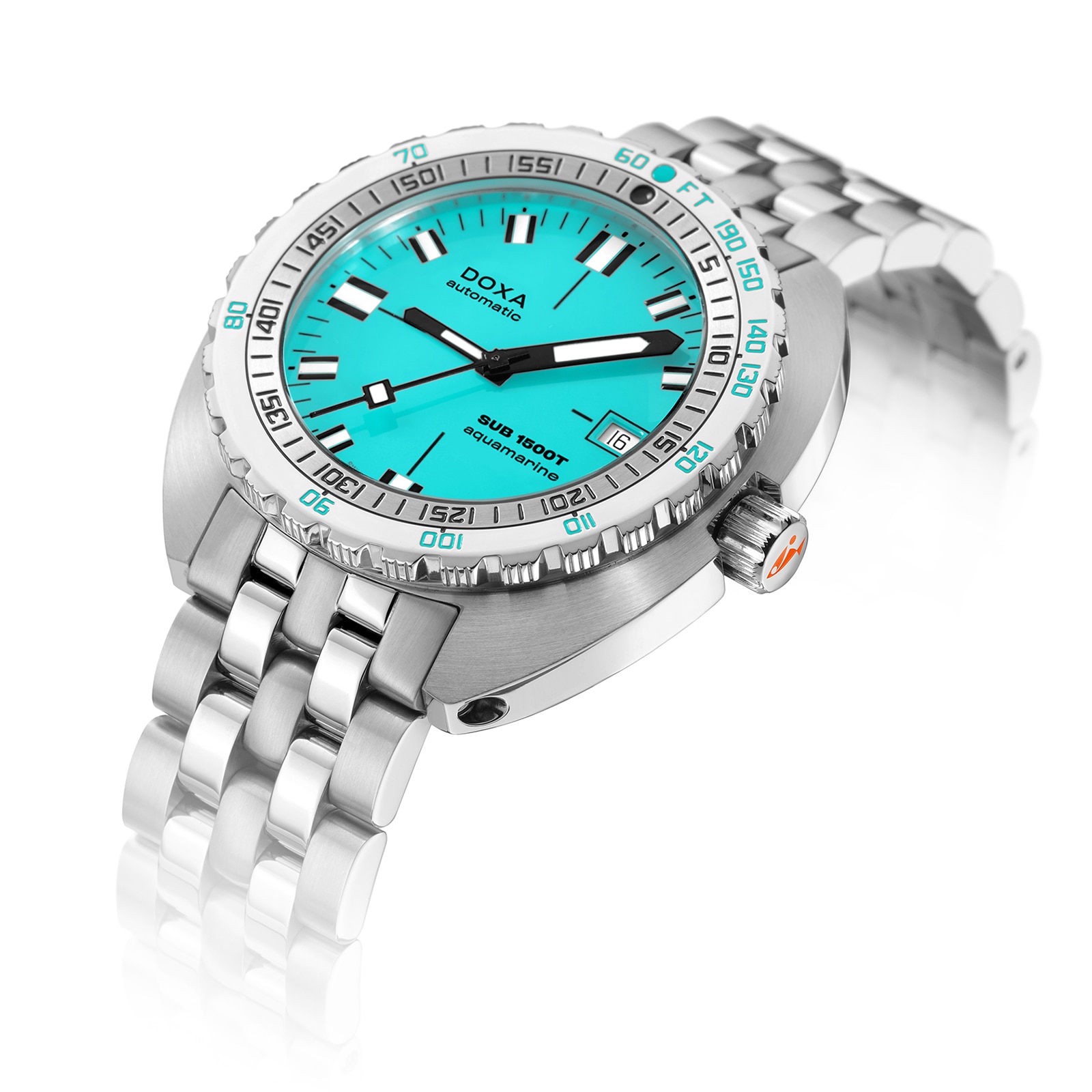 DOXA Sub 1500T Aquamarine Mens Watch 45mm DOXA Sub 1500T Aquamarine Mens Watch 45mm