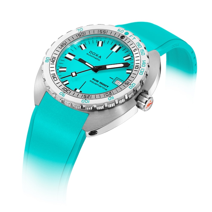 DOXA Sub 1500T Aquamarine 45mm Mens Watch