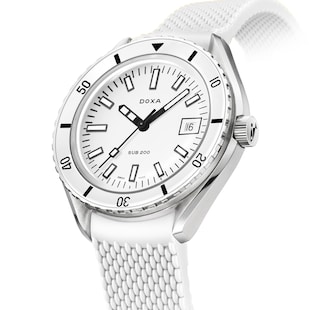DOXA Sub 200 WhitePearl 42mm Mens Watch Standard Strap