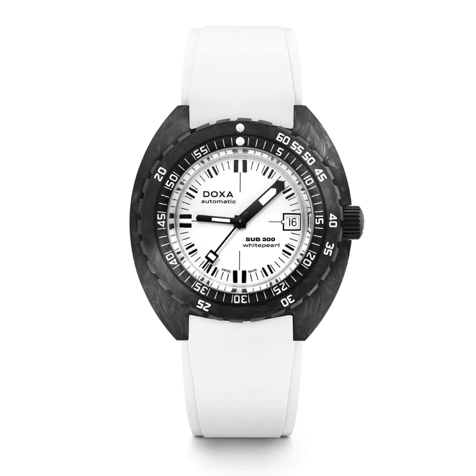 DOXA Sub 300 Whitepearl Carbon 42.5mm Mens Watch DOXA Sub 300 Whitepearl Carbon 42.5mm Mens Watch