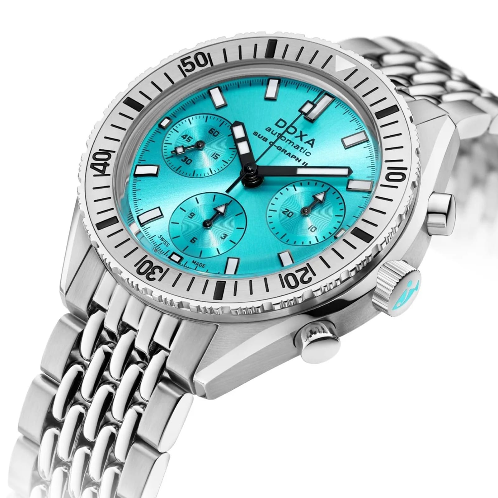 Rolex shop aquamarine watch